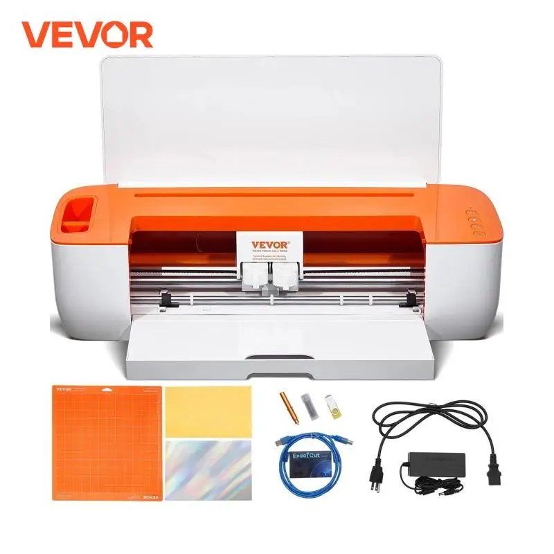 VEVOR Vinyl Cutter Machine Compatible with iOS Android Windows Mac Bluetooth Connectivity DIY Cutting Machine for Cards Decor