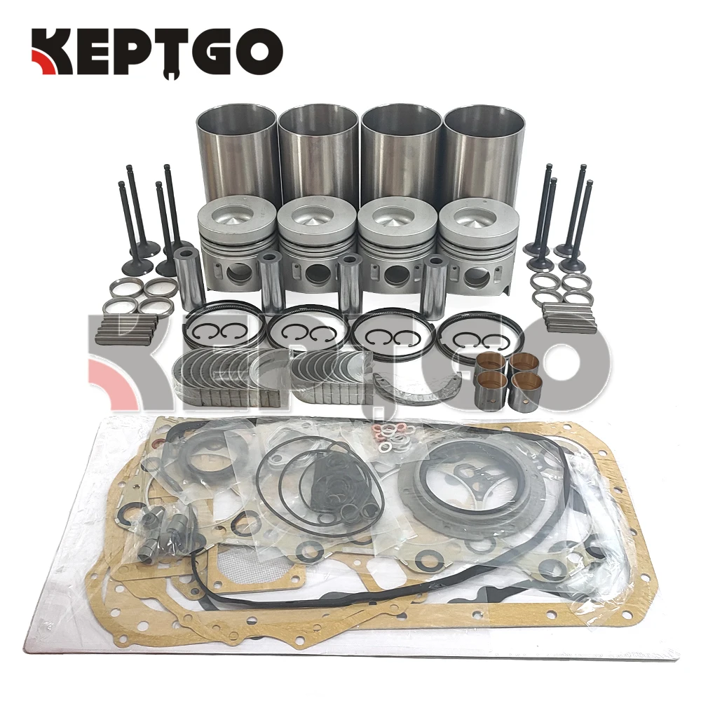 4D33 Engine Rbuild Kit Liner Piston Ring Main Con Rod Bearing Valve kit Full Head Gasket Set For Mitsubishi Fuso