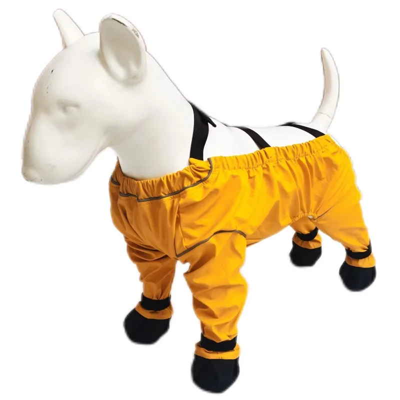 

Fully Protective Pet Shoes and Socks Dog Boots Strap Small Large Dog Suspender Rain Shoes