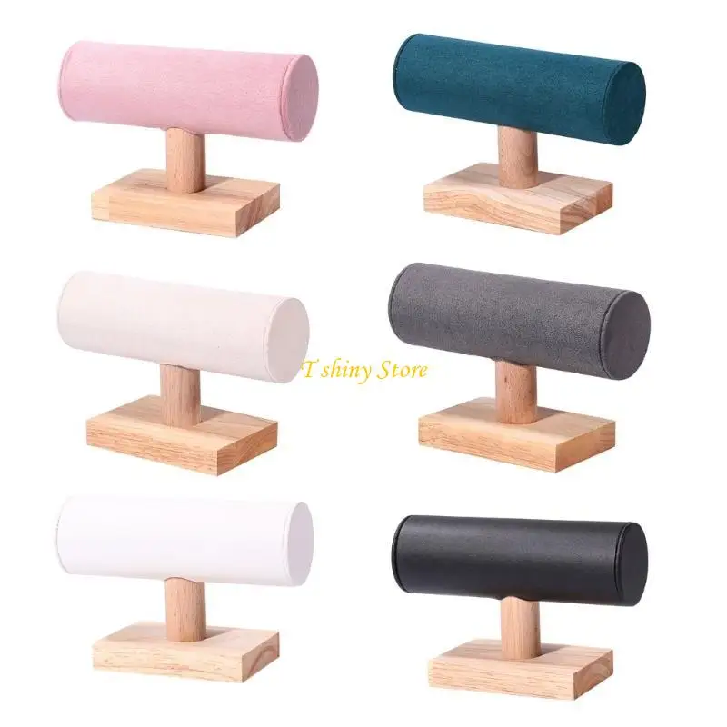 

N58F Headband Presentation Tray Natural Necklace Display Rack Elegant Jewelry Holder Bracelet Accessory Holder for Women