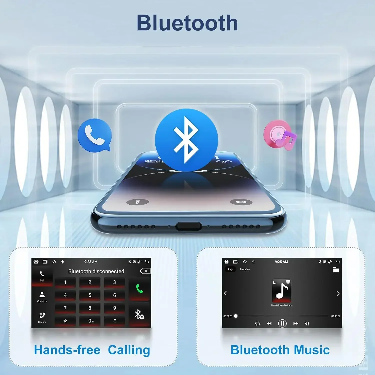 7in ثنائي اللمس Android13 ملاحة السيارة المدمج في Carplay + Android auto/4 + 64G + كاميرا AHD + ميكروفون لتويوتا برادو 2002-2009 #6