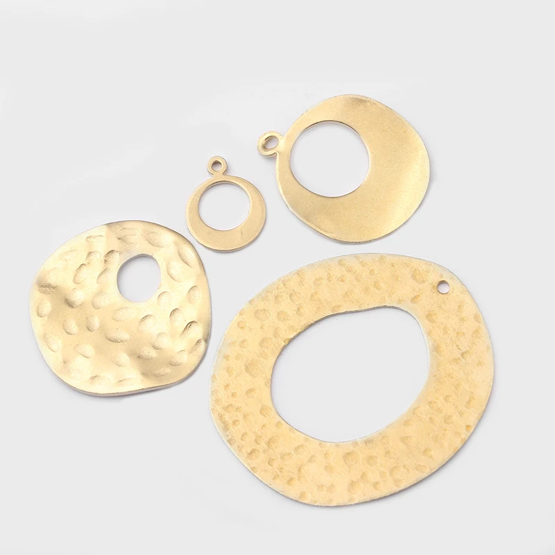 6-50pcs Raw Brass Drop Charms Pendant Geometric Charm For Necklace Earrings DIY Jewelry Accessories Finding Handmade Supplies