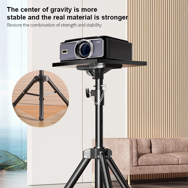 Tripod Stand Mount Projector Bracket 110-180cm Adjustable Height With Pallet For Dess C4 C5 pro