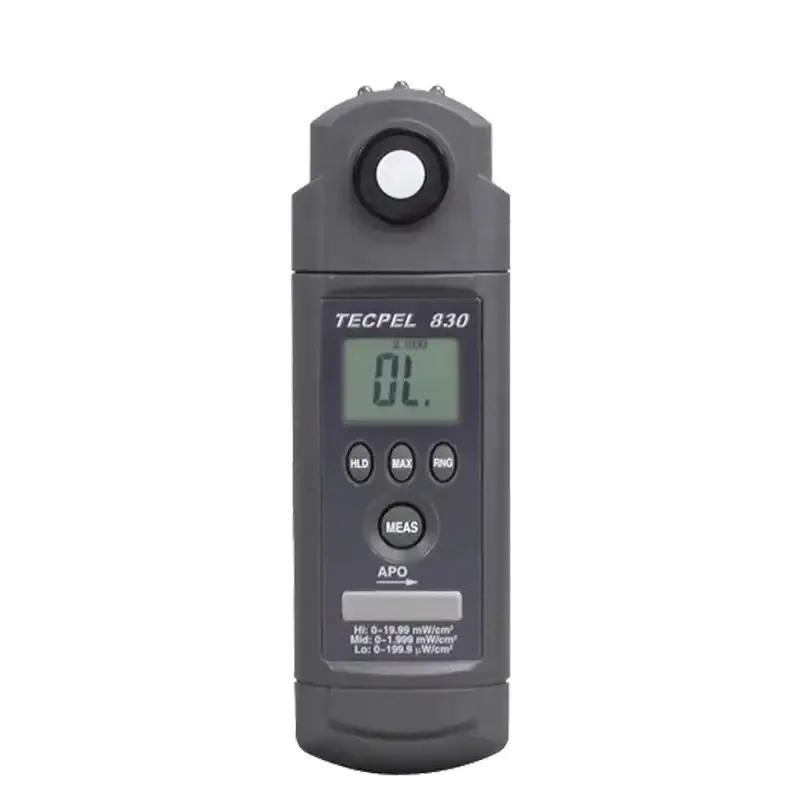 TECPEL UVA-830 Pocket Size Digital UVA Light Meter Class I for Use with 1 Year Warranty Return/Replacement