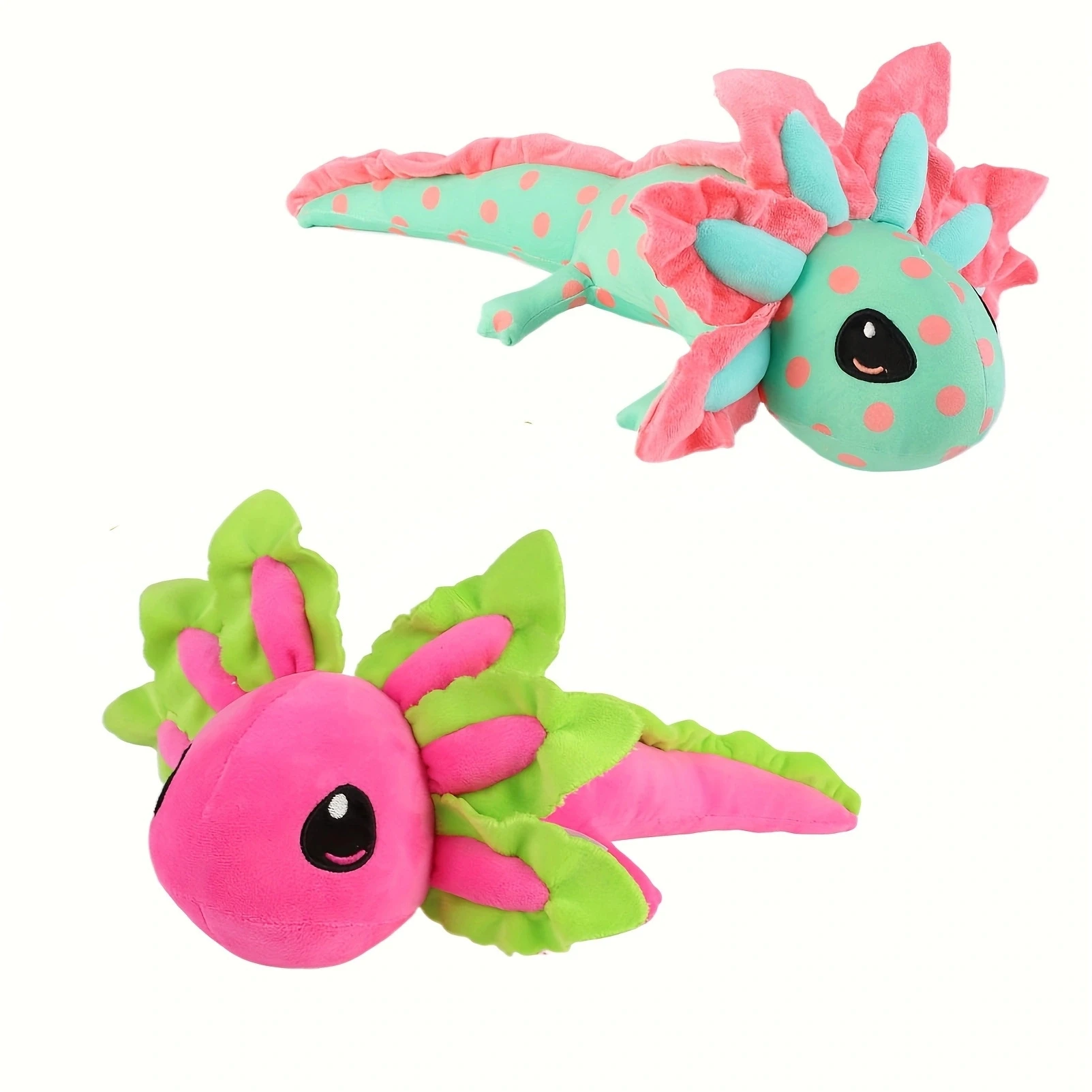 42cm/16.5in Axolotl Plush Toy Kawaii Stuffed Animal Axolotl Plushie Toy Emotional Support Axolotl Pink Soft Cute Home Decor