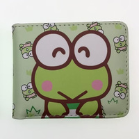 Kawaii Cartoon keroppi Wallet PU Leather Purse with Coin Pocket