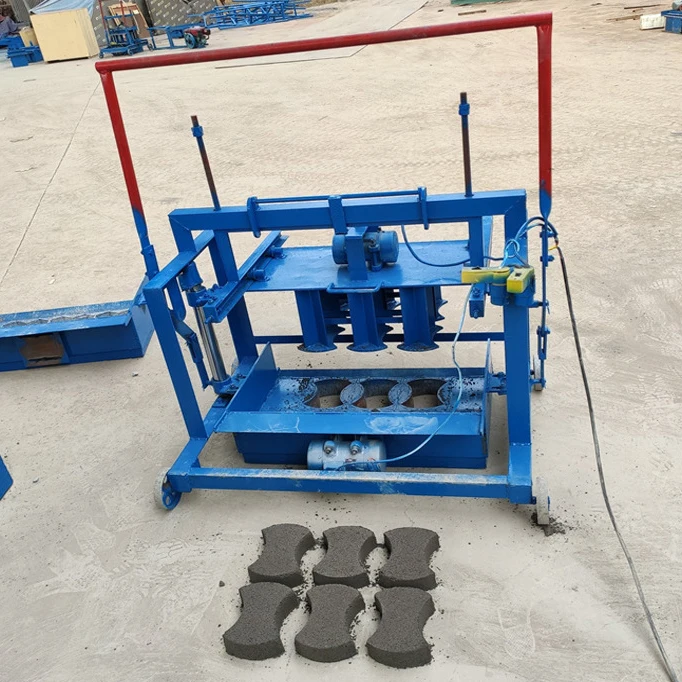 Cheap manual concrete cement block brick making machine hollow concrete block brick maker machine with free moulds