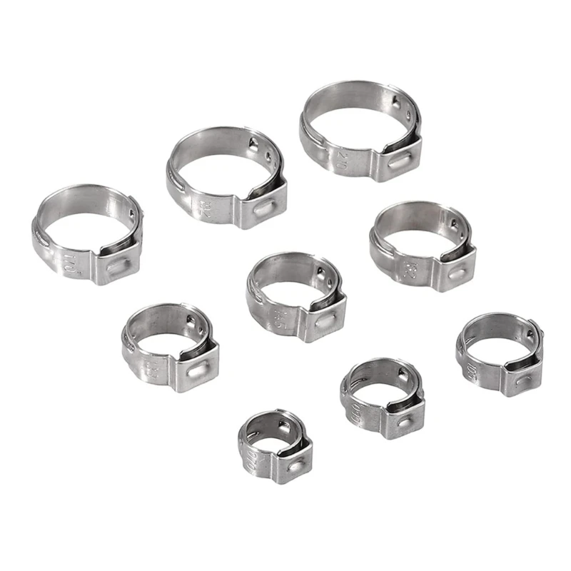 สแตนเลสสตีลClamps 5.8-21 มม.หูแน่นซีลคีมยึดเครื่องมือFitสำหรับSecureติดตั้งท่อdropship