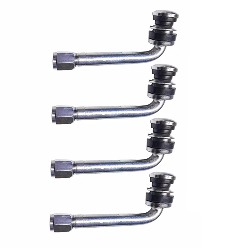 8Pcs/Lot YPQZW90DY6 7.15CM 2.5 Chrome Tire Valve Stems 90 Degree Angled Size XL,Universal Various Models