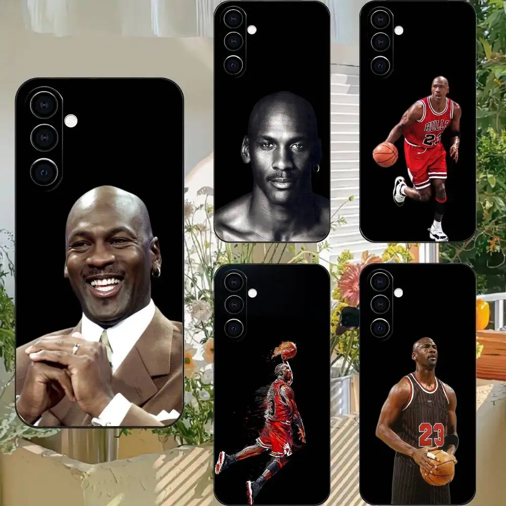 Basketball GOAT Jordan Shatterproof TPU Printed Phone Case for Samsung Galaxy A73/A72/A71/A53/A52/A51/A22/A91/A80
