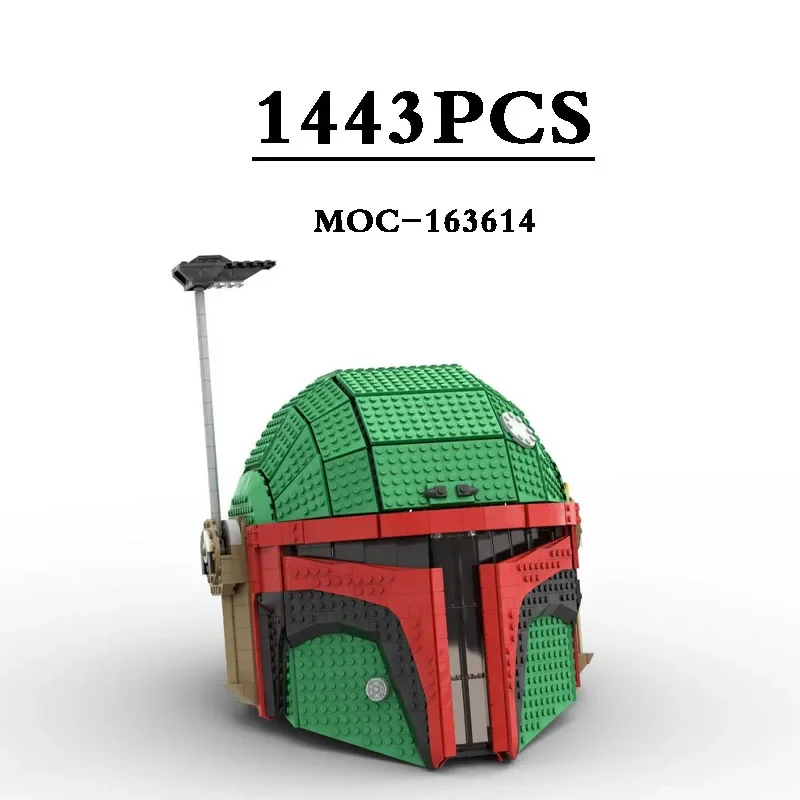 Movie MOC-163614 Boba Style Wearable Helmet Boy Building Block Toy Model 1443PCS Children's Birthday Gift Christmas DIY Toys