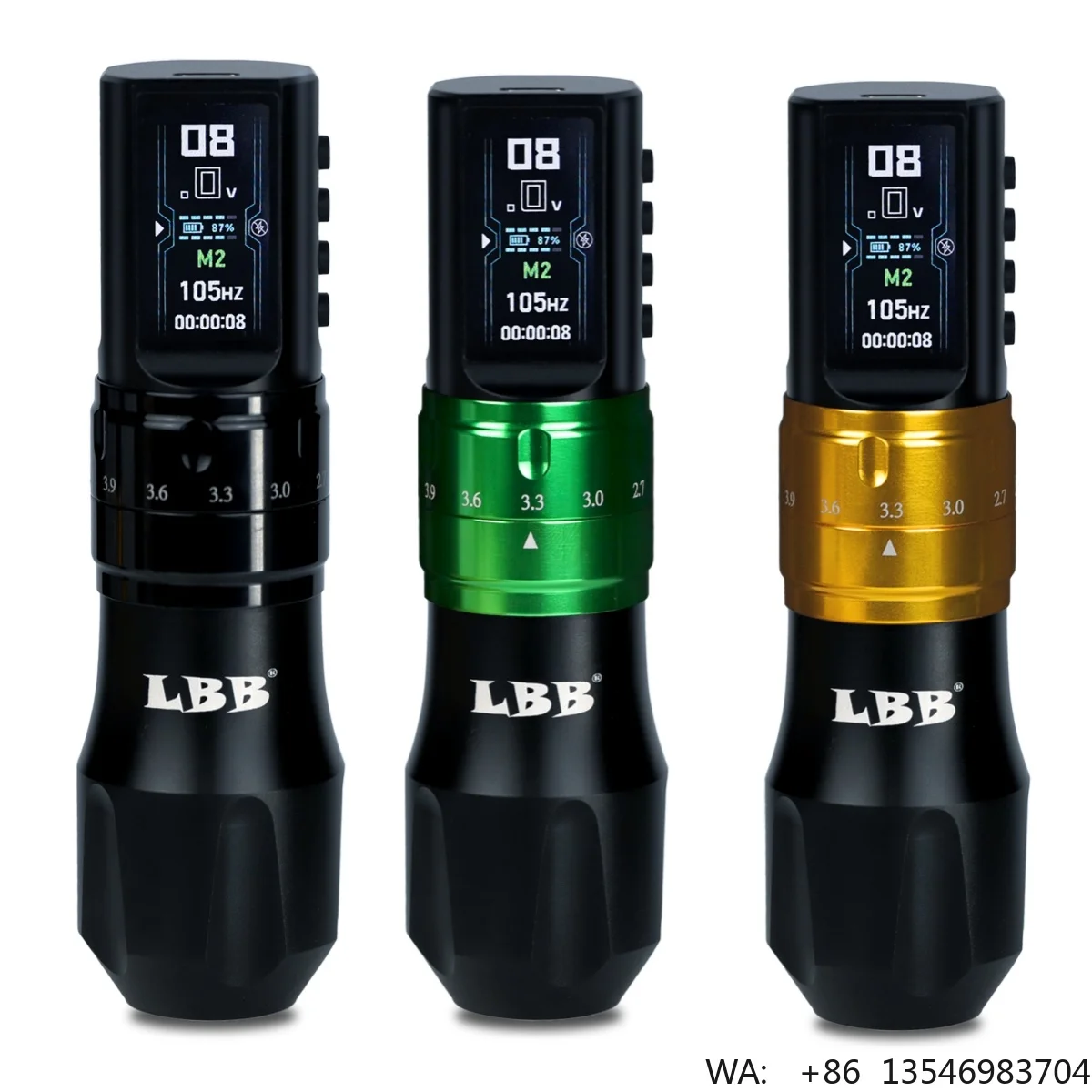 PMU Customize Logo Voltage Memory Function Dotwork Tattoo Mode LBB S30 MAX Stroke Adjustable Wireless Tattoo Pen Machine