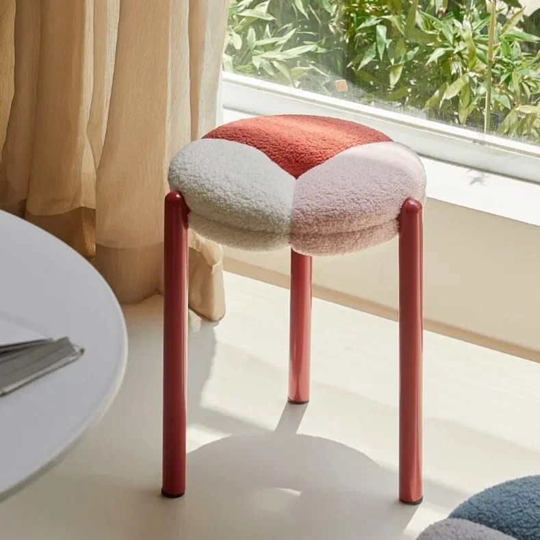 Modern simple small apartment stackable small stool home comfortable bedroom designer model