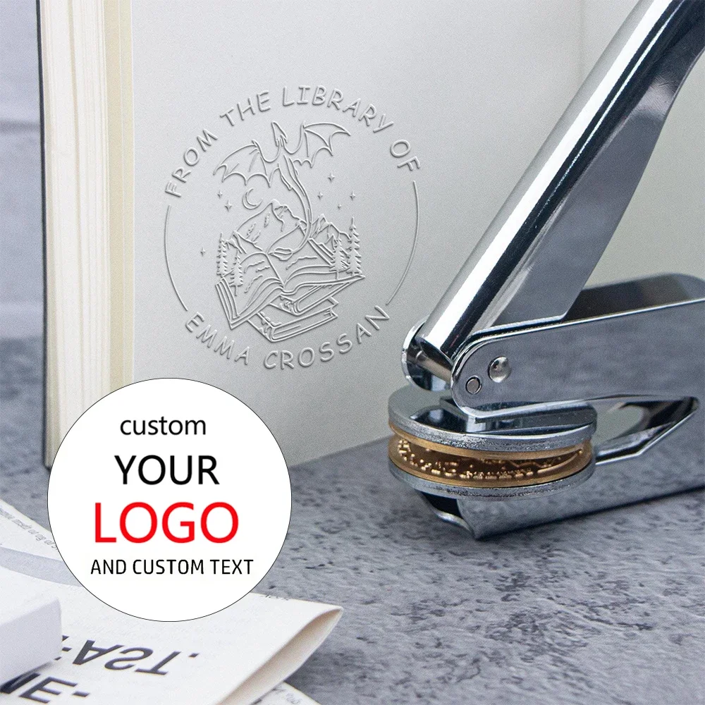 

Wedding Embosser Stamp LOGO Custom Personalized Embossing Seal Customization for Letter Head Wedding Envelope Graduation Decor