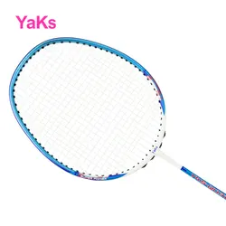 YaKs-raqueta de Bádminton de fibra de carbono 4U, raqueta de defensa de ataque de 67CM, raqueta de Bádminton de 22 libras, 2023