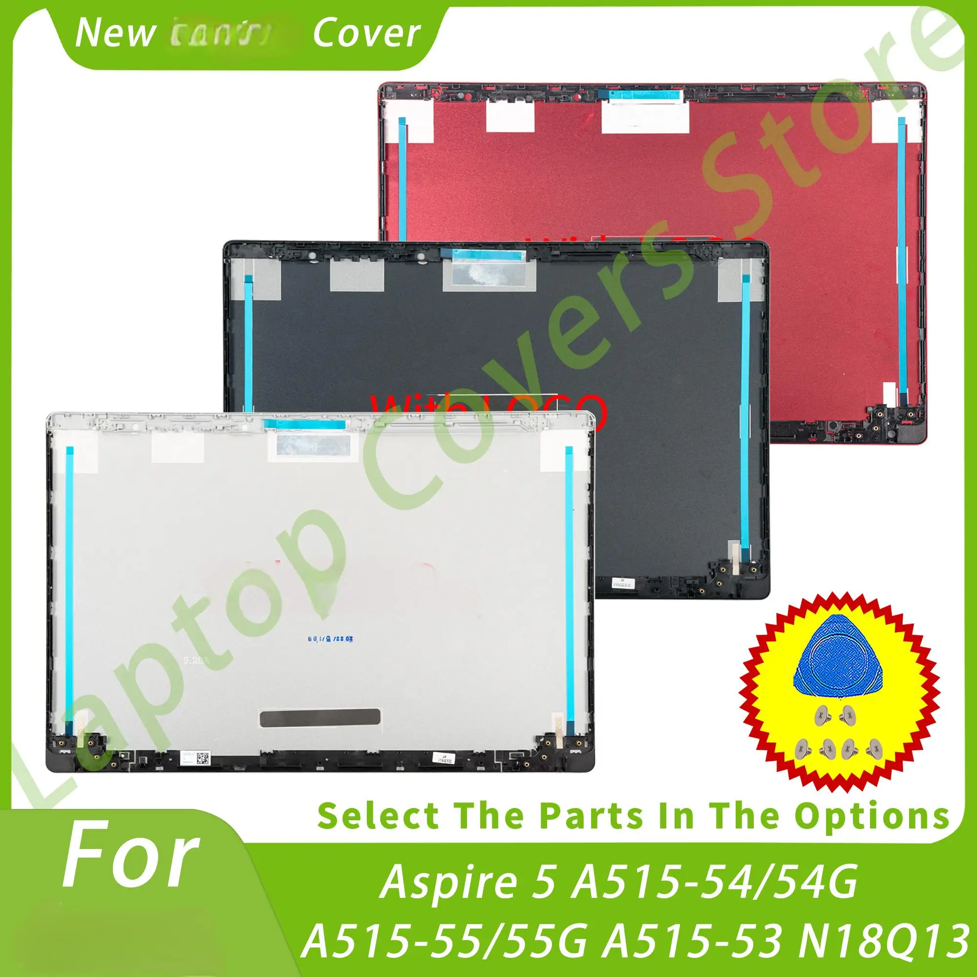 tampa traseira lcd para acer aspire a51554 a515 54g a51544 a515 45 a515 55 s50 51 n18q13 prata preto vermelho novo 01