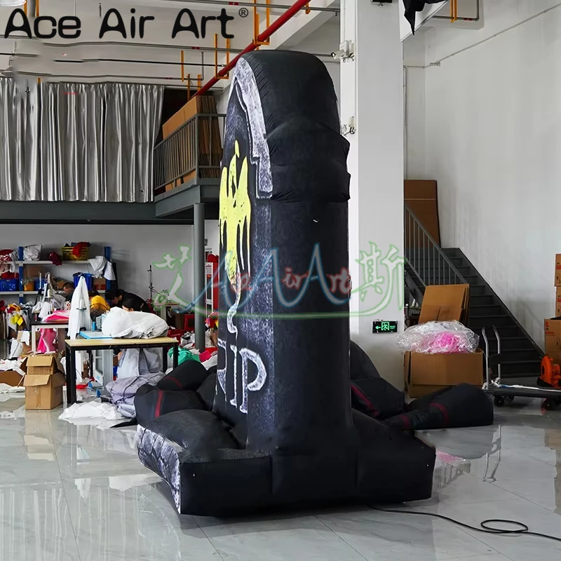 3m Giant Custom Design advertising Halloween tombstone inflatable model for party event