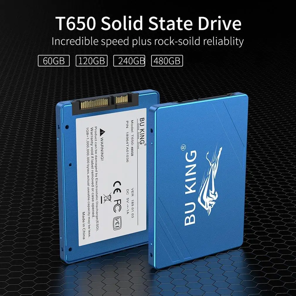 Disque SSD de 60 GO SSD 2 TO Ordinateur portable Disque dur 1 TO