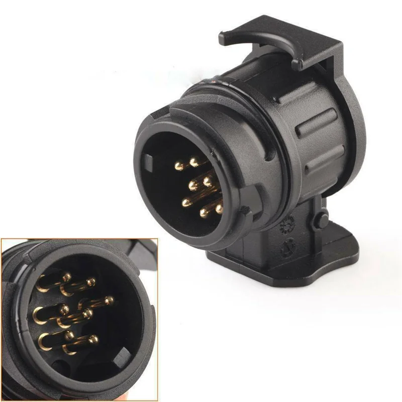 

B88B-13 Pin To 7 Pin Trailer Adaptor Caravan Truck Towbar Car Towing Plug Adapter 12V Electric Socket Converter Connector