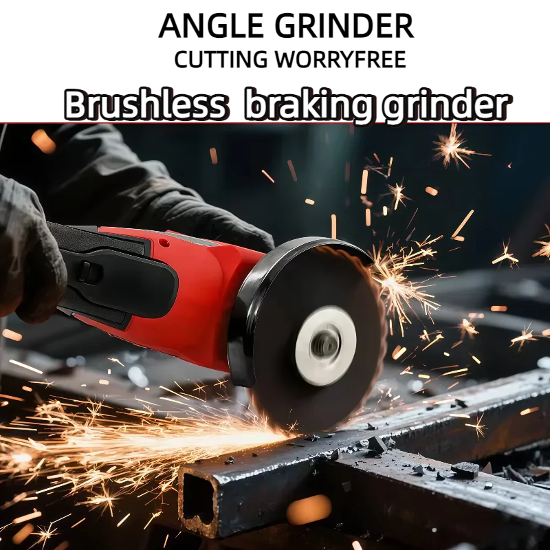 ميلووكي 125 مللي متر فرش زاوية طاحونة تلميع آلة قطع لا قفل مجداف التبديل أدوات كهربائية لاسلكية #2