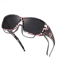 LVIOE Polarized Fit Over Glasses Sunglasses for Men Women to Wear Over Prescription Glasses with UV Protection LS024