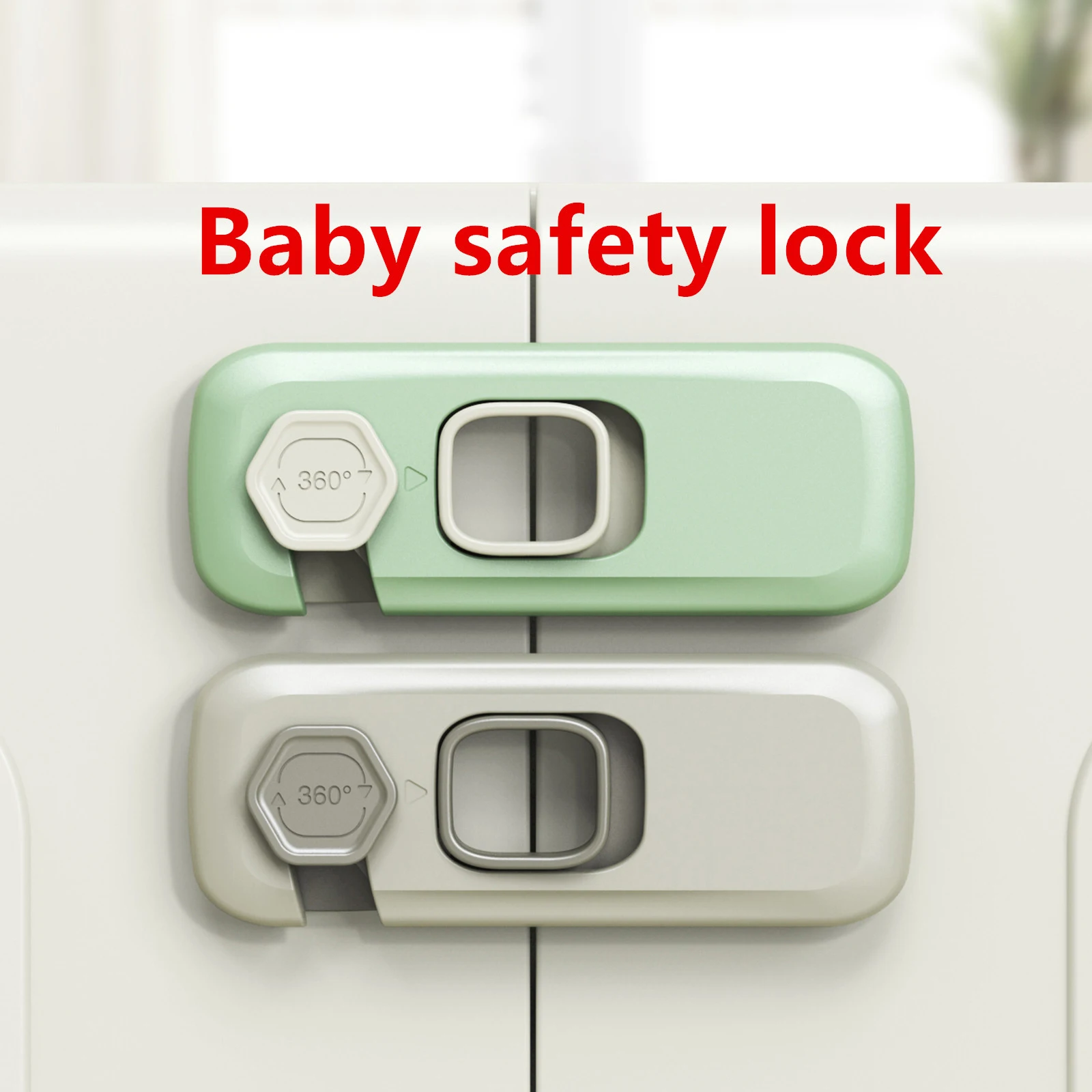 

Child Safety Cabinet Locks Kids Security Protection Home Refrigerator Oven Safety Buckle Baby Anti-Pinch Hand Drawer Door Locks