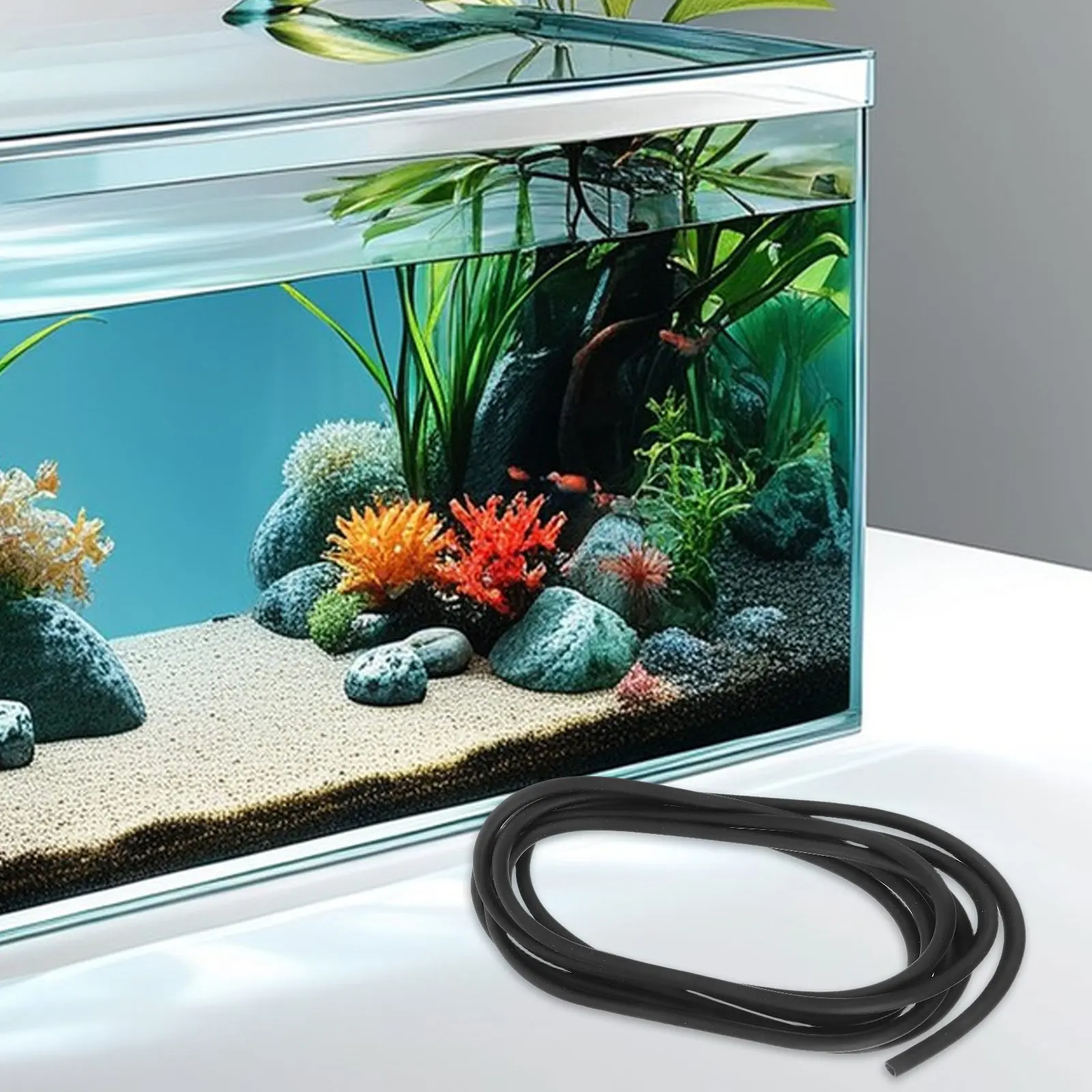 PVC Aquarium Oxygenation Hose Flexible Thickened Clear Tube Easy Installation Fish Tank Air Pump Airline Tubing Accessories