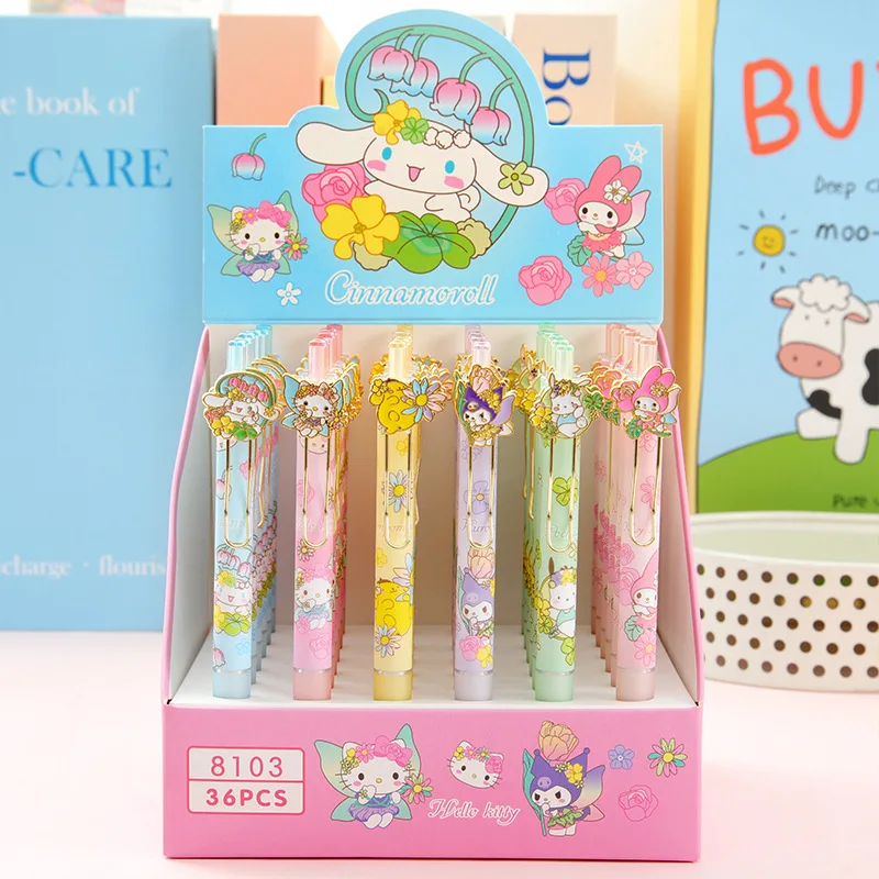 

36 pcs/lot Sanrio Kawaii Animal Mechanical Pencil Cute 0.5MM Drawing Writing Automatic Pen School Office Supplies