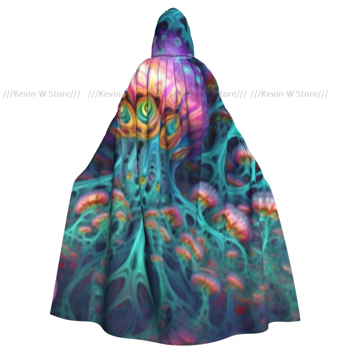 Hooded Cloak Unisex Cloak with Hood Jellyfishs In The Ocean Cloak Vampire Witch Cape Cosplay Costume