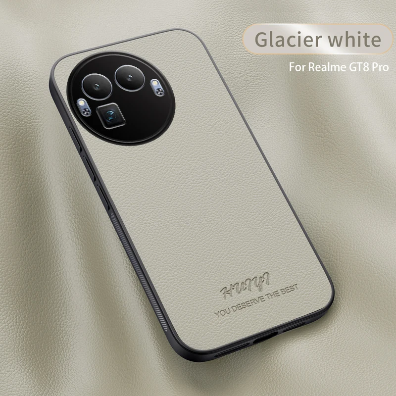 Voor Realme GT8 Pro Case Nieuw Zakelijk Effen Leer Magnetisch Anti-drop Ultradunne Cover Voor Realme GT8 Schokbestendig Bumper Funda