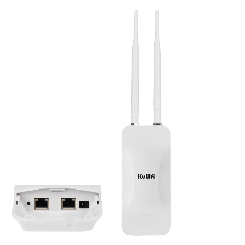 KuWFi 1200Mbps Outdoor AP Router Dual Band Draadloos Wi-Fi Access Point AP Router High Gain Externe Antenne 24V POE Repeater