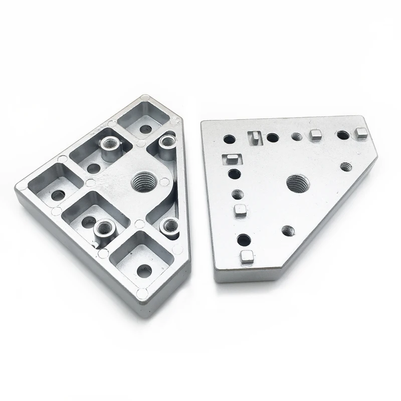 3030/4040 General lengthened end Face connecting Plate foot Shoe casters thickened Aluminum plate Support plate Corner bracket