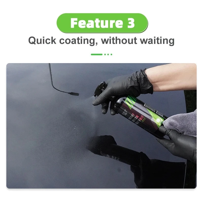 Car Paint Quick Coating Super Hydrophobic Self-cleaning More Shiny Long-lasting Protection Polish Waterless Wax HGKJ S12