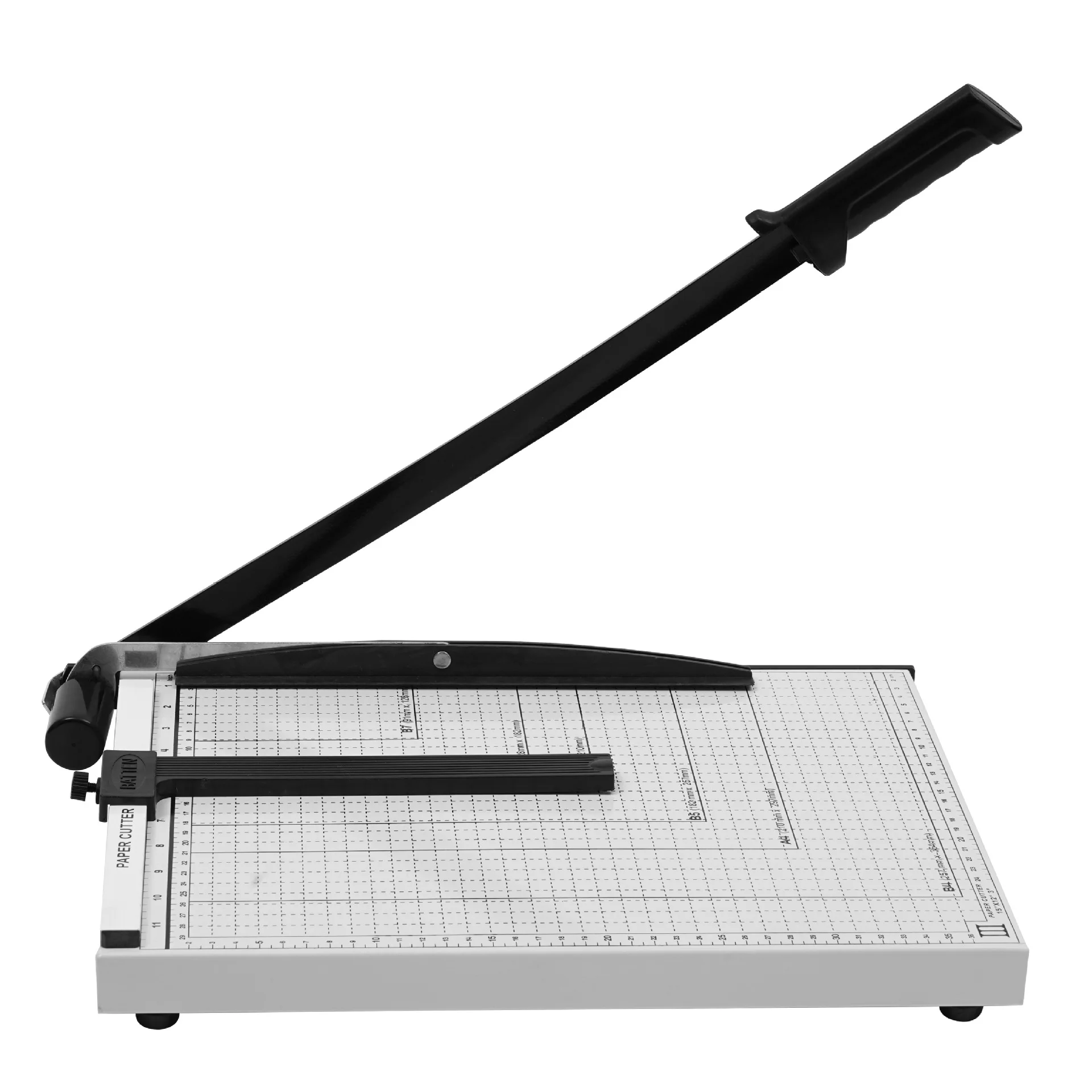 Manual B4 Paper Cutter Guillotine Trimmer with Heavy Duty Steel Base and 20# Carbon Steel Blade for A4 B4 Photo Card Craft