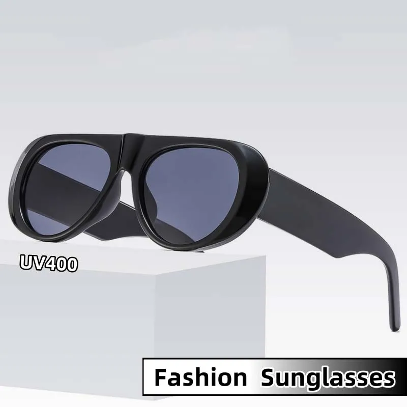 

Personality Sunglasses Simple Retro Wide Leg Shades Eyeglasses Street Photography Trend Outdoor UV Protection UV400 Eyewear