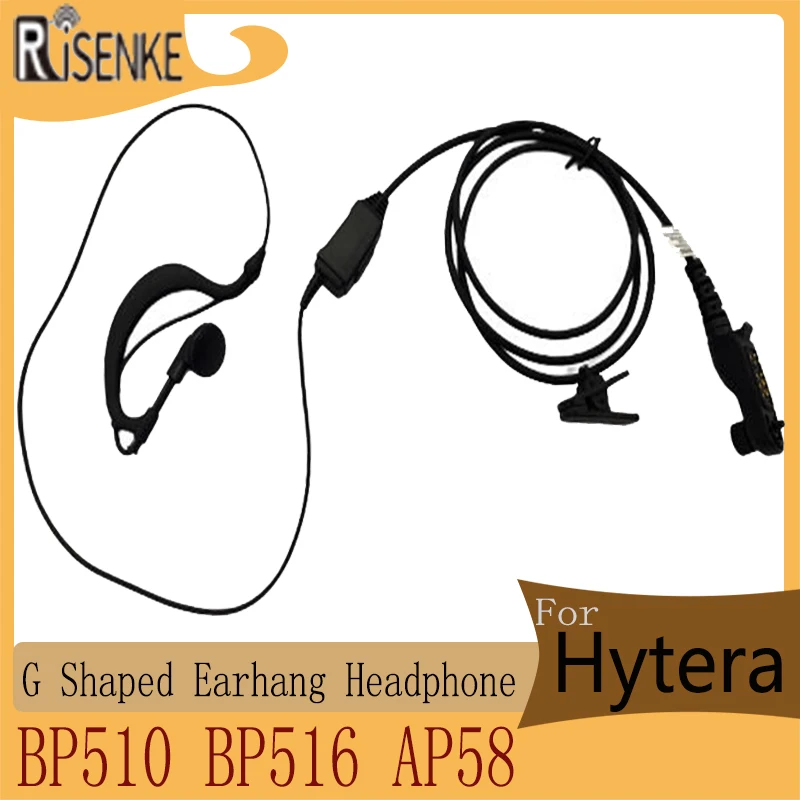 

Г-образный наушник для рации Hytera BP510, BP516, AP58, гарнитура, аксессуары для наушников
