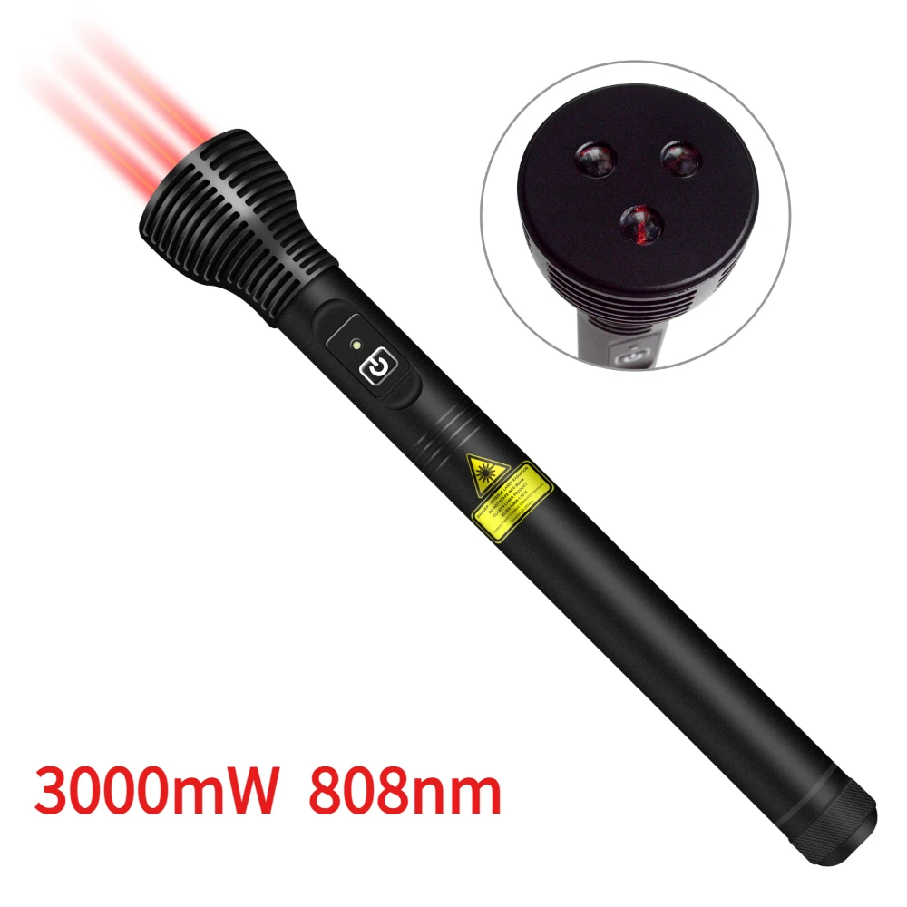 

Frovab 808nm Infrared Cold Laser Therapy Pen 3000mW Portable Physiotherapy Device for Chronic Pain Relief Arthritis Sciatica