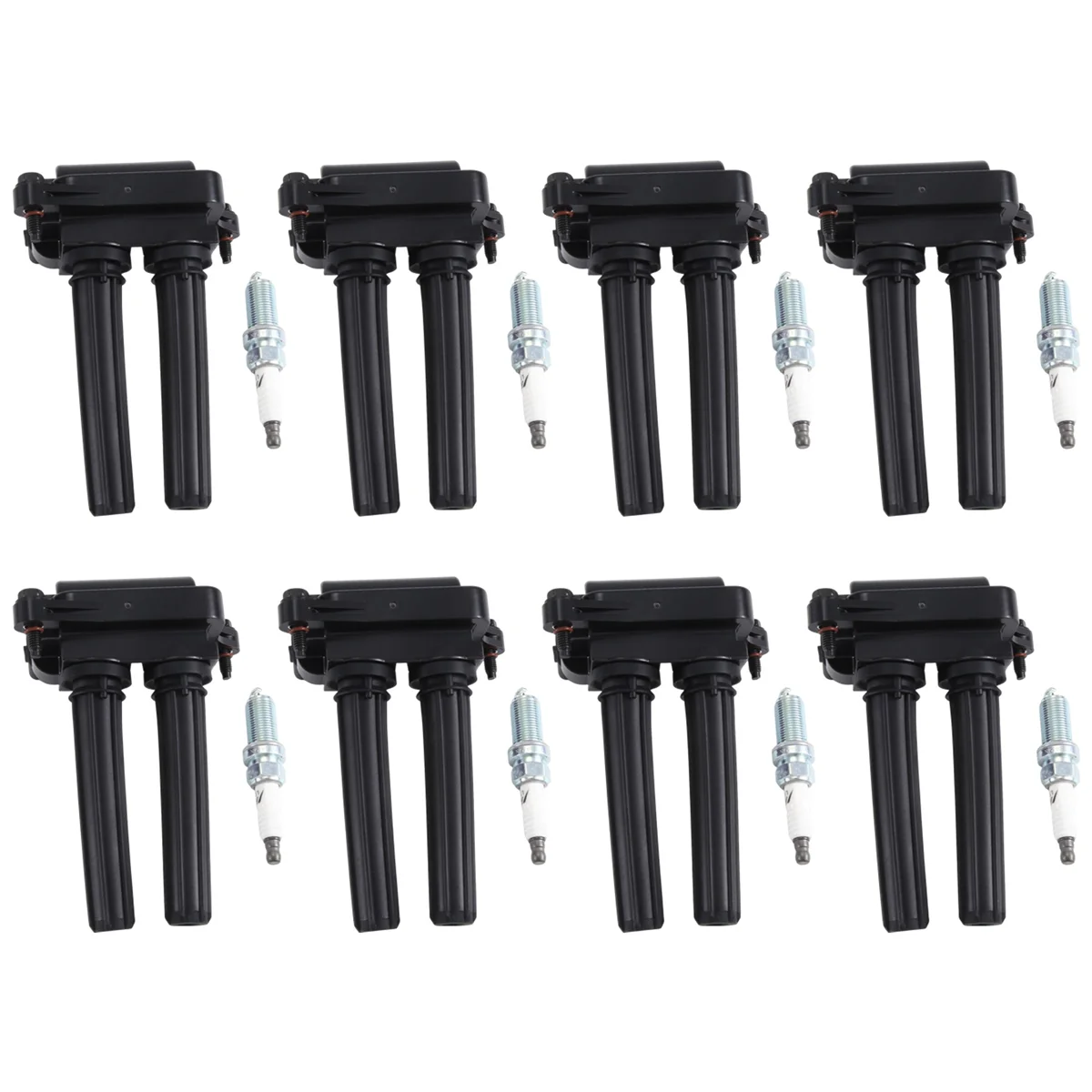 Set of 8 UF504 Ignition Coil&Spark Plug for Dodge Ram 1500 2500 Durango 5.7L V8 Charger Durango Chrysler 300 LFR5AIX-11