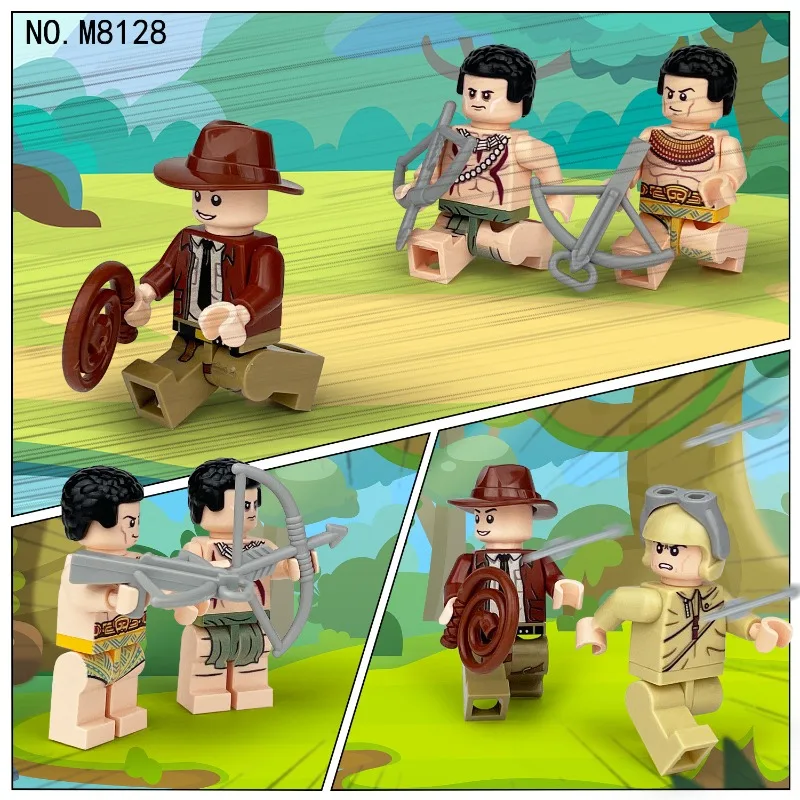 دمية مغامرة غزاة المصرية M8128 أطفال تجميع ألعاب صغيرة ألعاب أطفال، هدايا عيد الميلاد، شخصيات كرتونية #3