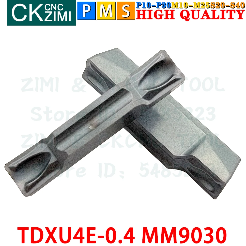 TDXU4E-0.4 MM9030 TDXU4E 0.4 Carbide Inserts Cutting Grooving Inserts Tools TDXU CNC Parting Metal Lathe Milling Turning Tools