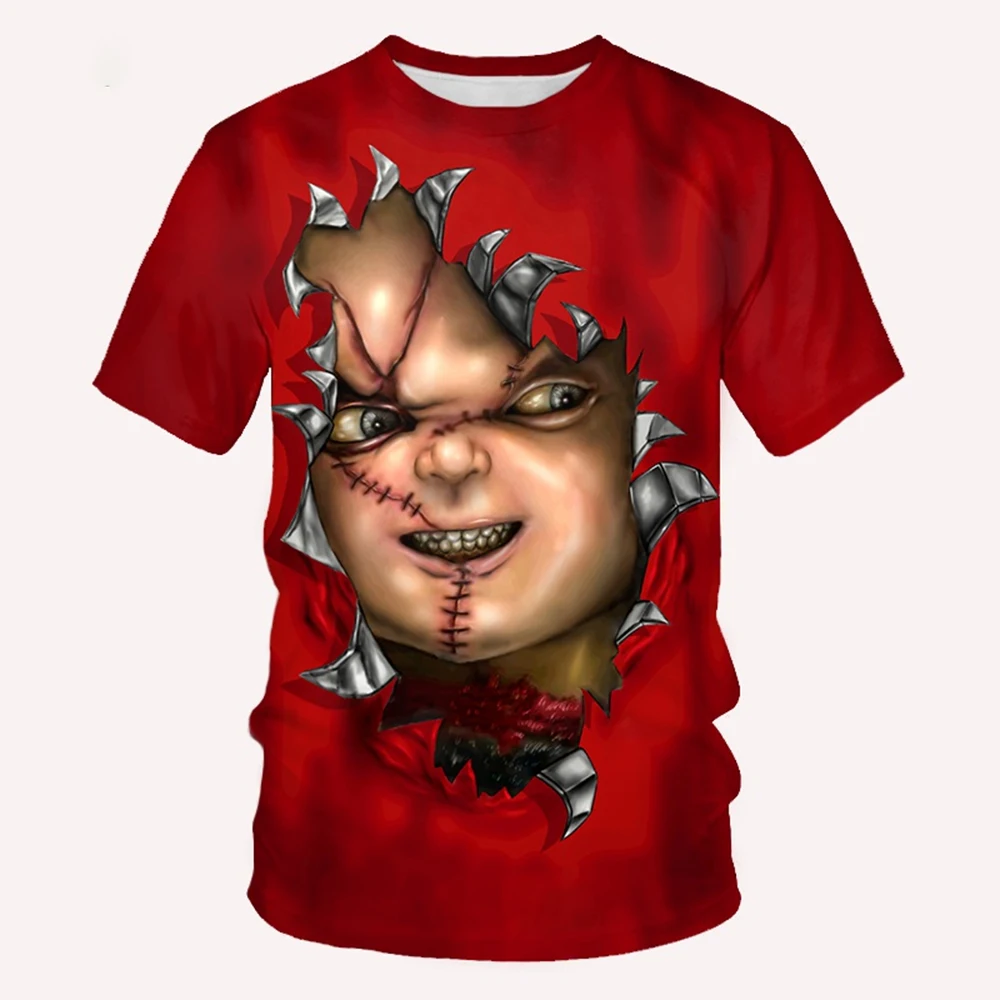 Summer novel and personalized 3D printed movie themed printed pattern neutral casual comfortable short sleeved T-shirt image 5
