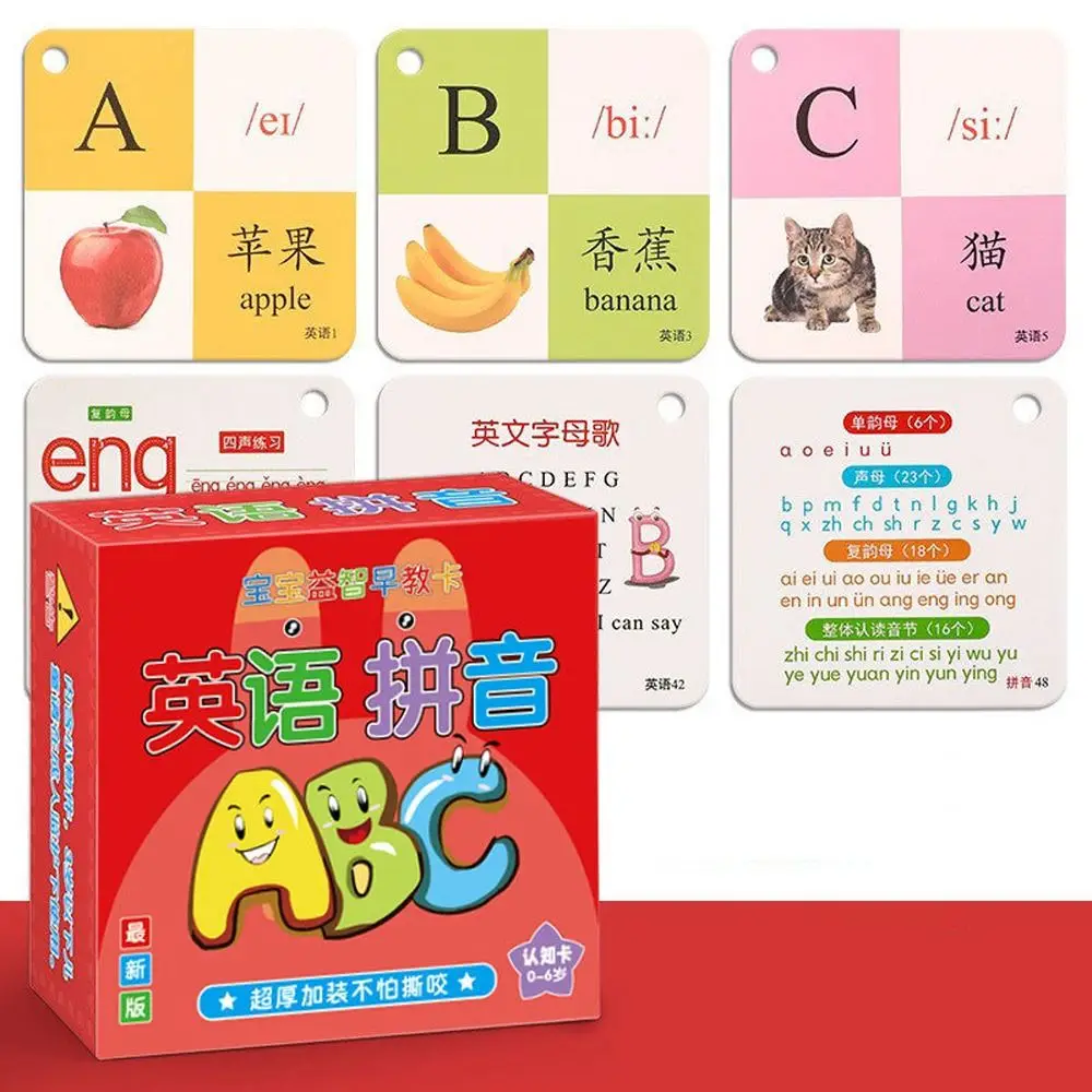 Kids Math Toy Letter Word Pocket Card Baby Learning Cards Montessori Educational Toy Number Flash Card Children Cognition Card