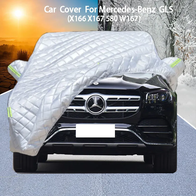 

For Mercedes-Benz GLS Car Cover Delivers Hail Protection, Scratch Guard, prevents paint Peeling Rain & Snow Resistance