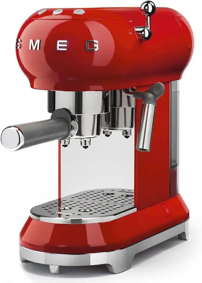 Espresso Coffee Machine, Up To 15 Bar Professional Pressure,  Red