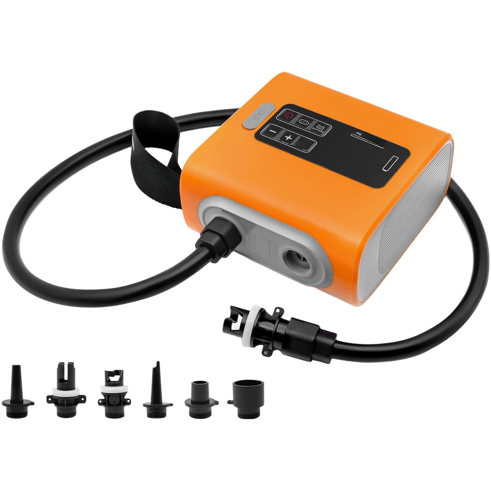 

Портативный электрический воздушный насос для каяков, досок для весла, SUP надувных лодок с перезаряжаемой литиевой батареей и 6 насадками