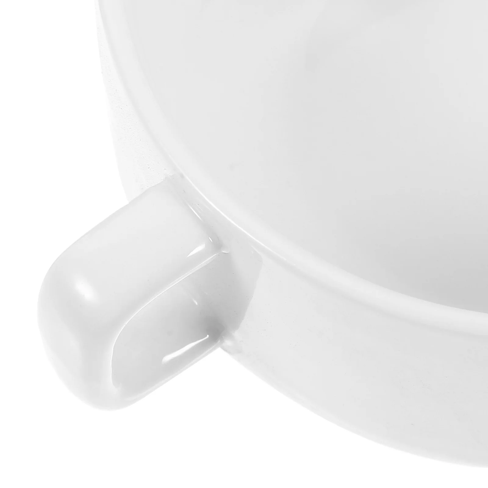 

Ceramic Soup Bowl 350ml Double Handles Stew Steam Convenient Kitchen Accessory Anti-Pollution Easy Clean Stew Bowl