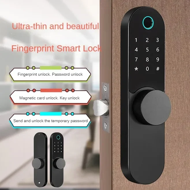 

Indoor door fingerprint password lock office rental hotel apartment door lock APP Bluetooth home electronic lock