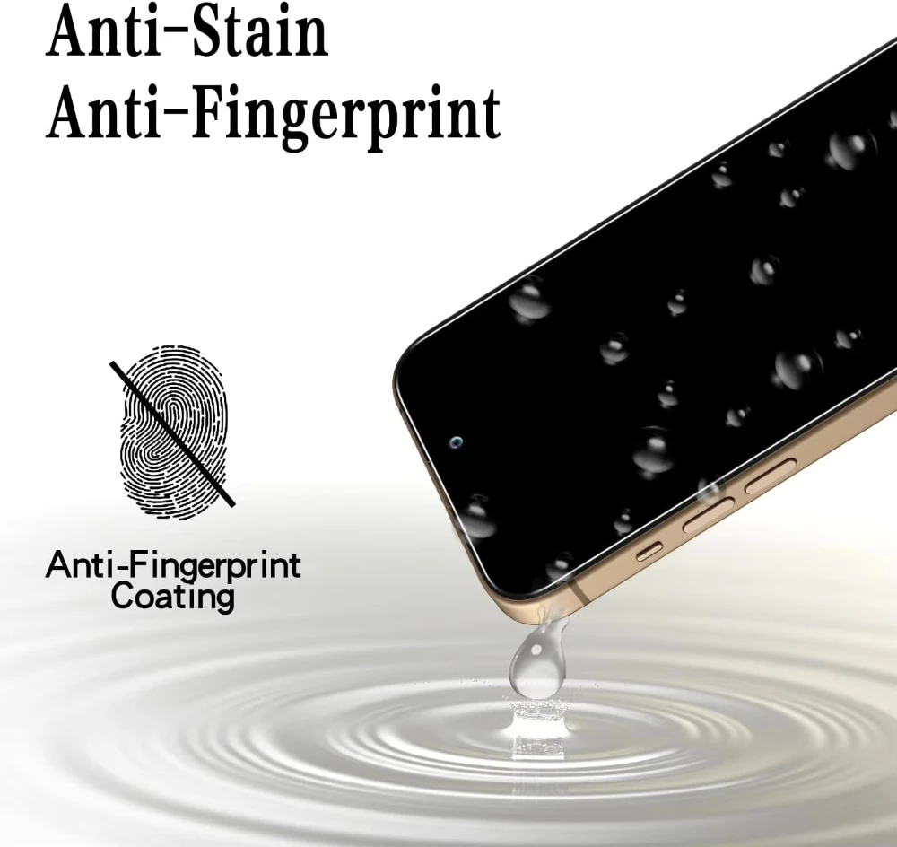 Protectores de pantalla de teléfono de privacidad de vidrio templado, 5 uds., para iPhone 17 16 15 14 13 12 11Pro Max XS XR 7 8 Plus Mini Air, película antiespía