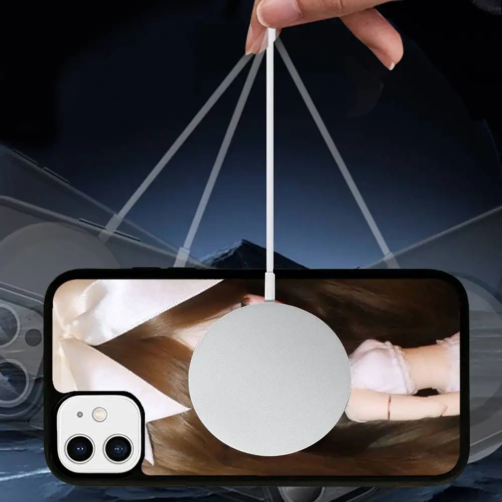 Bl-ytheS دمية لطيفة تصميم الأزياء حافظة مغناطيسية آيفون 17 16 14 13 12 11 15 برو ماكس زائد غطاء هاتف شحن لاسلكي