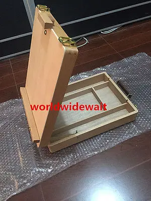 Artist Desk Easel Wood Table Portable Drawing Sketch Painting Drawer Box Case